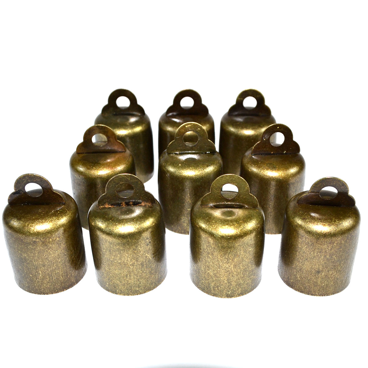 (set of 10)  1 1/2" bells