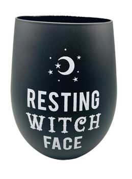 4 5/8" Resting Witch Face Glass