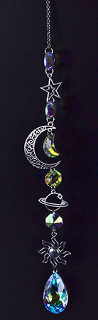 17"  Celestial Crescent sun catcher