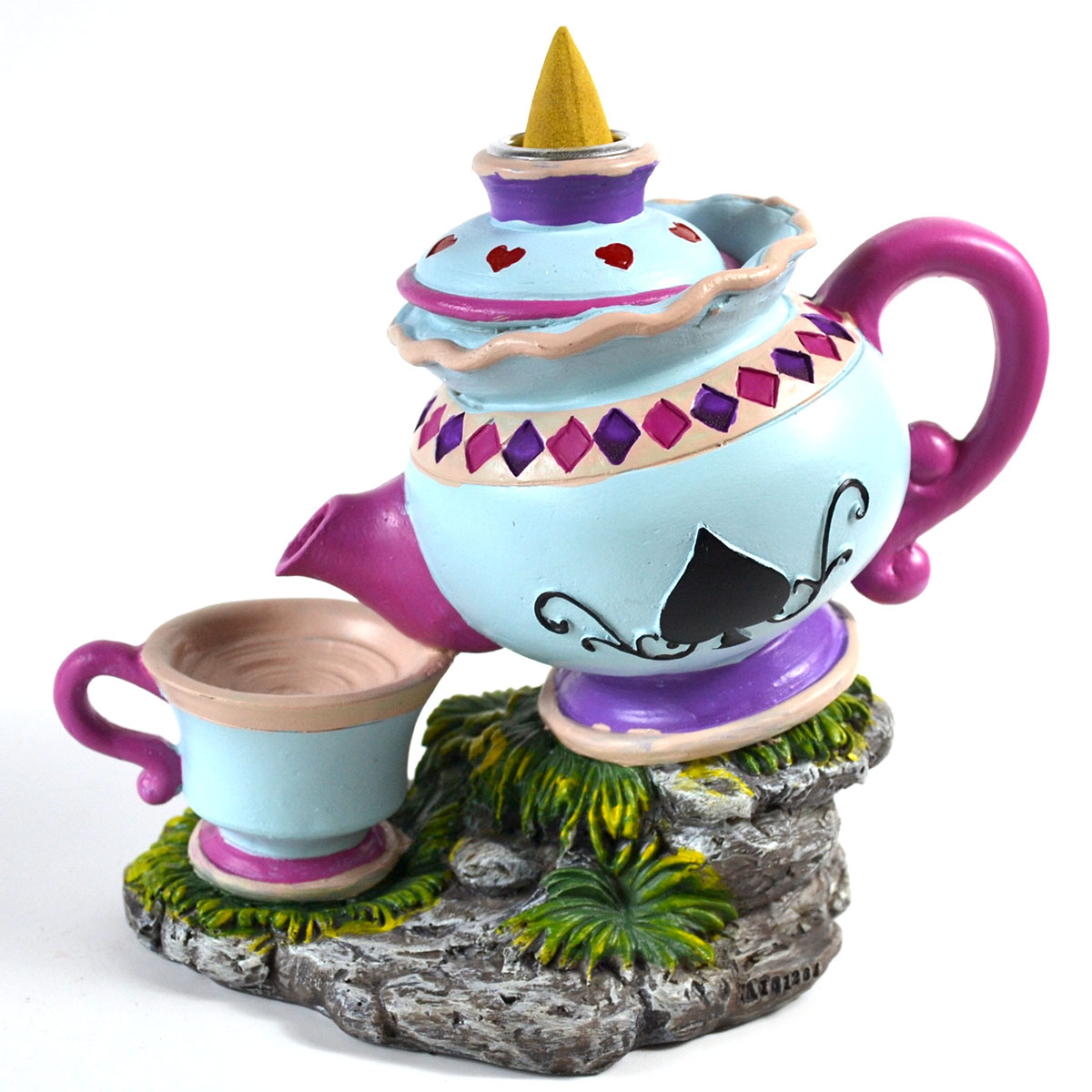 5" Alice Tea Pot backflow incense burner