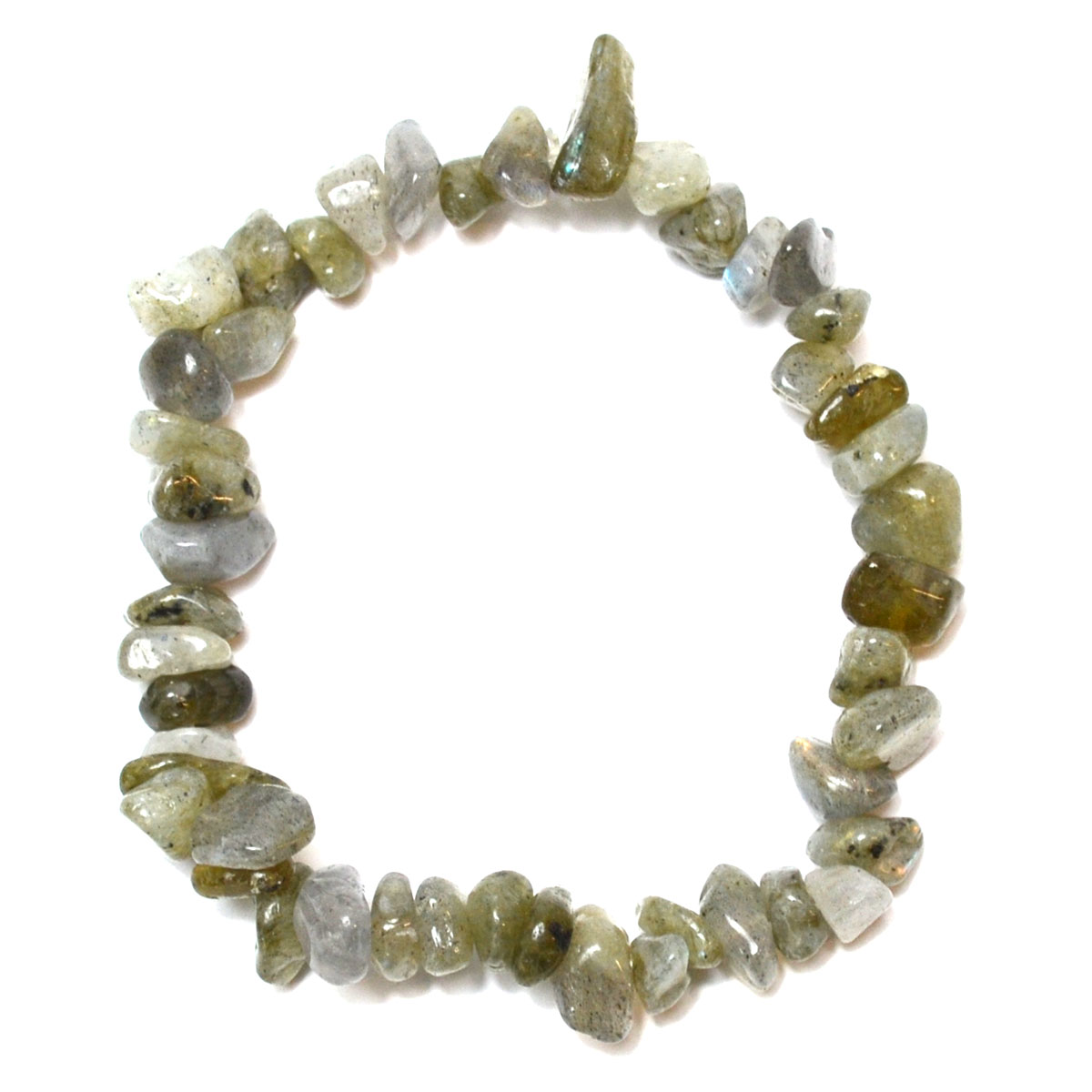 Labradorite chip bracelet