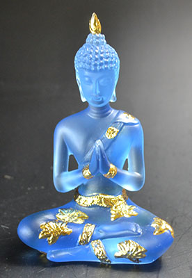 4 1/2" Buddha Blue/Gold